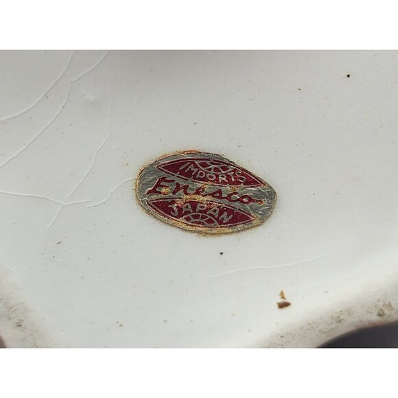 Vintage Enesco Girl Figurine‎ Ceramic Planter With Tree Stump Design - Picture 7 of 13